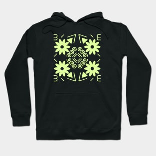 Green neon pattern Hoodie